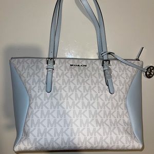 Michael Kors sky blue tote.